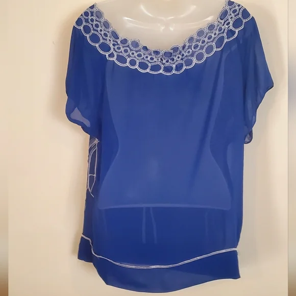 Elegant Embroidered Top by Hazel M - Picture 3 of 6